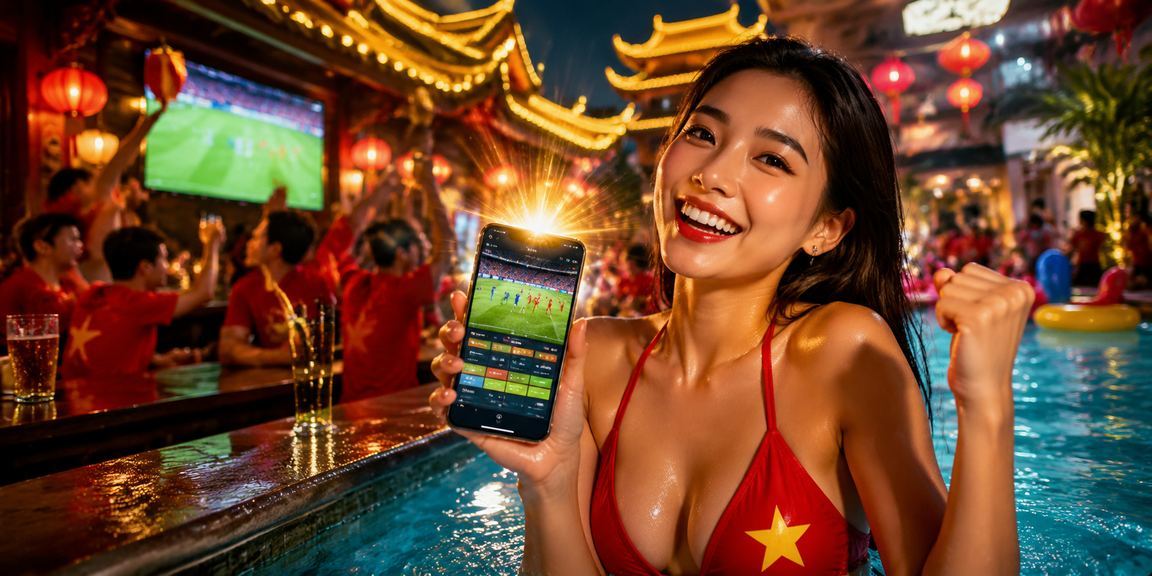 Trận đấu bóng đá tại Việt Nam với người xem đông đảo
